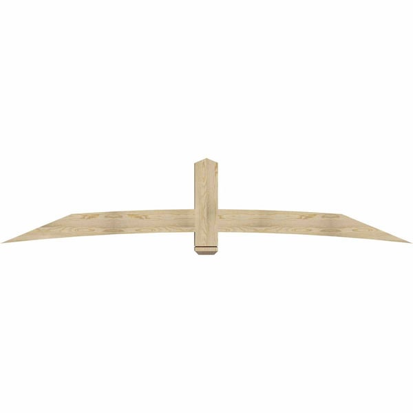 Ekena Millwork Bellingham Rough Sawn Timber Gable Bracket, Douglas Fir, 108"W x 22"H x 6"D x 6"F, 5/12 Pitch GBW108X22X0606BEL00RDF - main